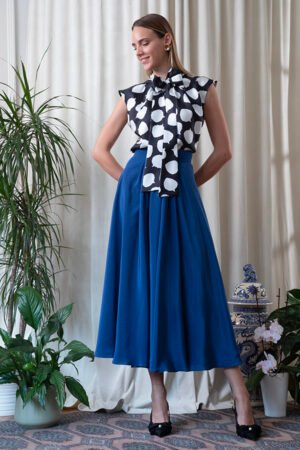 Azure Grace Midi Skirt