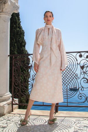 Celeste Orchid Silk Dress
